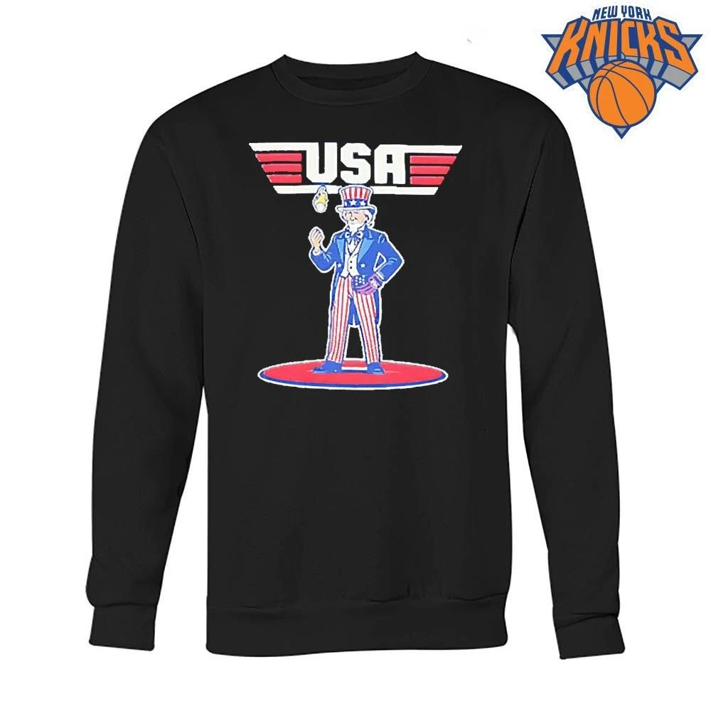 USA Uncle Sam Patriotic Top Gun Maverick Baseball Shirt