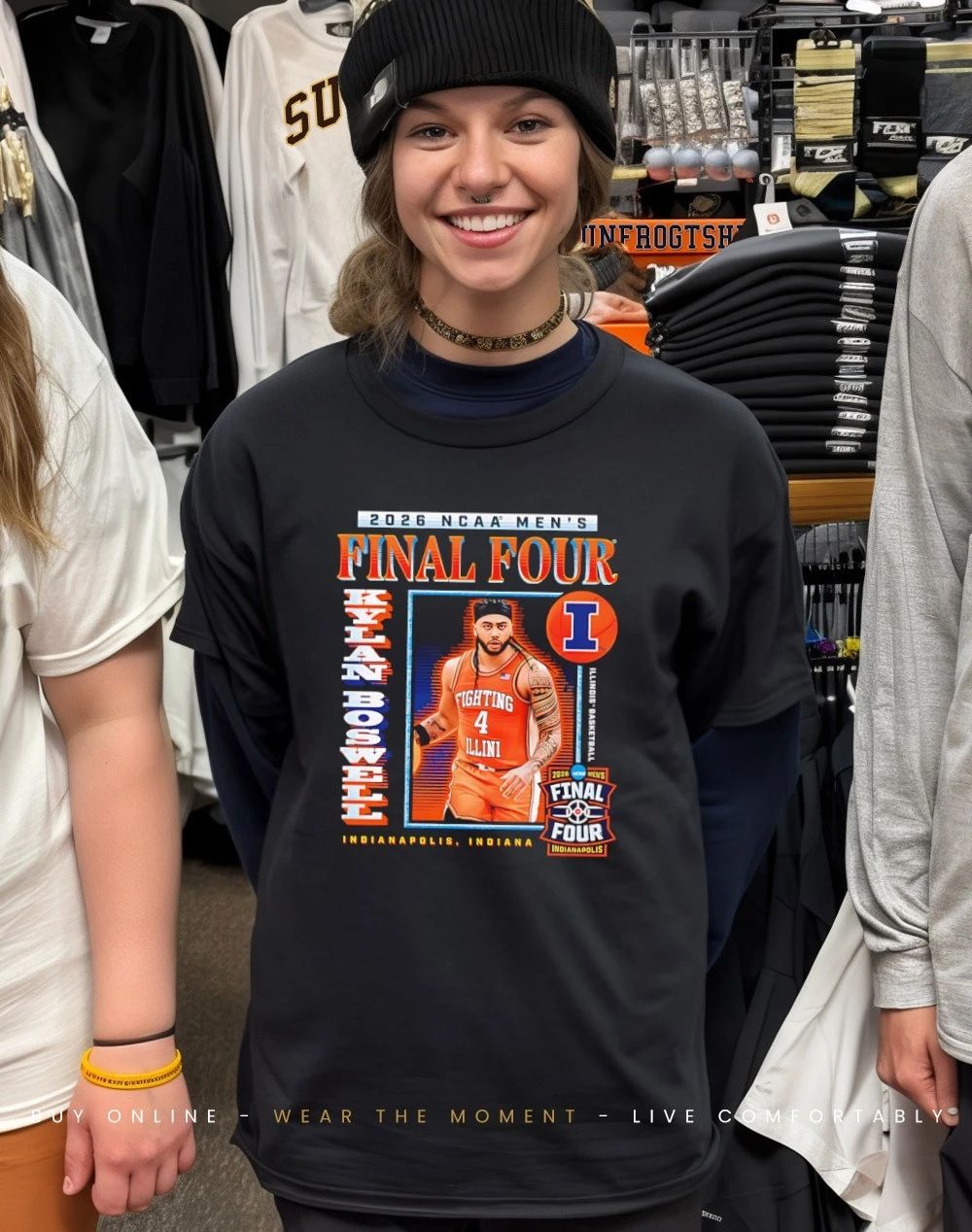 Kylan Boswell Illinois Men’s Basketball March Madness 2026 Final Four graphic shirt