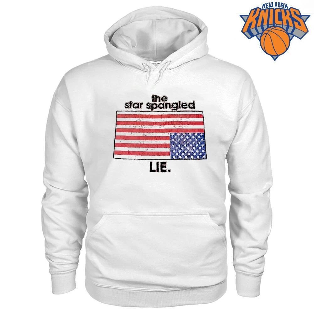The Star Spangled Lie Political American flag shirt