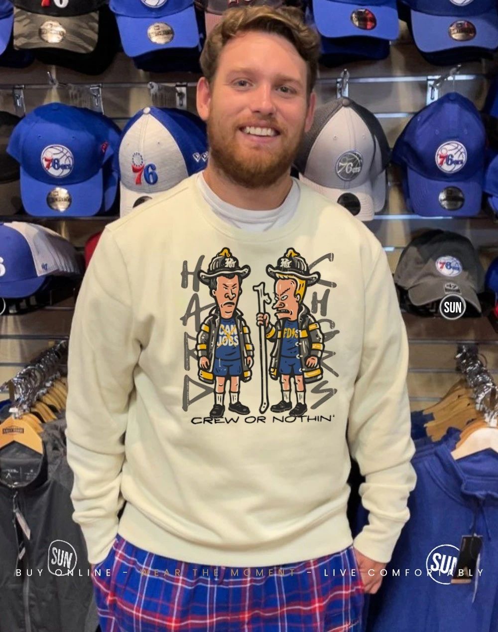 Beavis and Butt-Head firefighters crew or nothing shirt