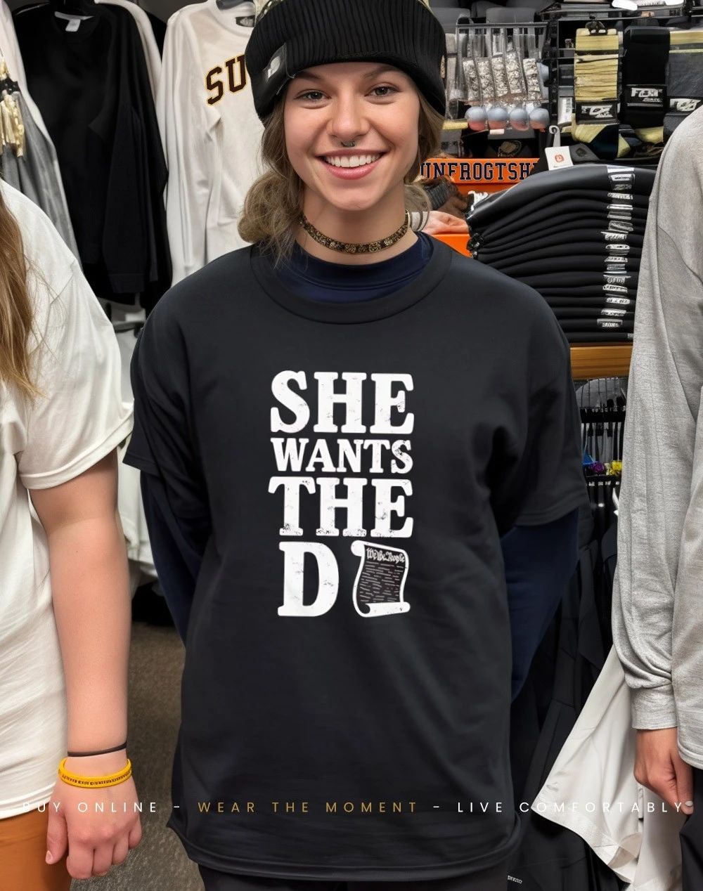 She Wants The D Patriotic Constitution Graphic shirt