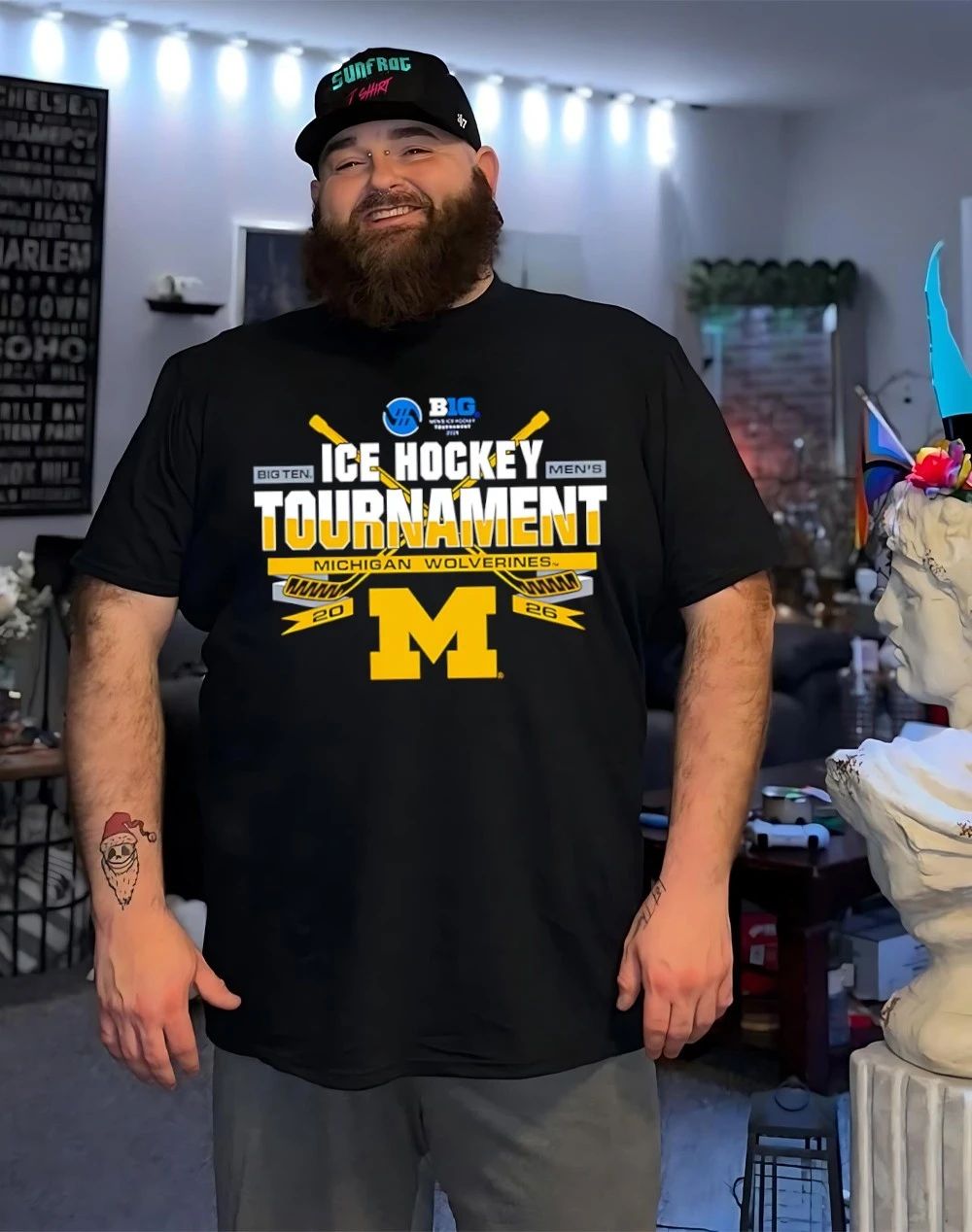 Michigan Wolverines Ice Hockey 2026 Big Ten Hockey Championship Participant shirt