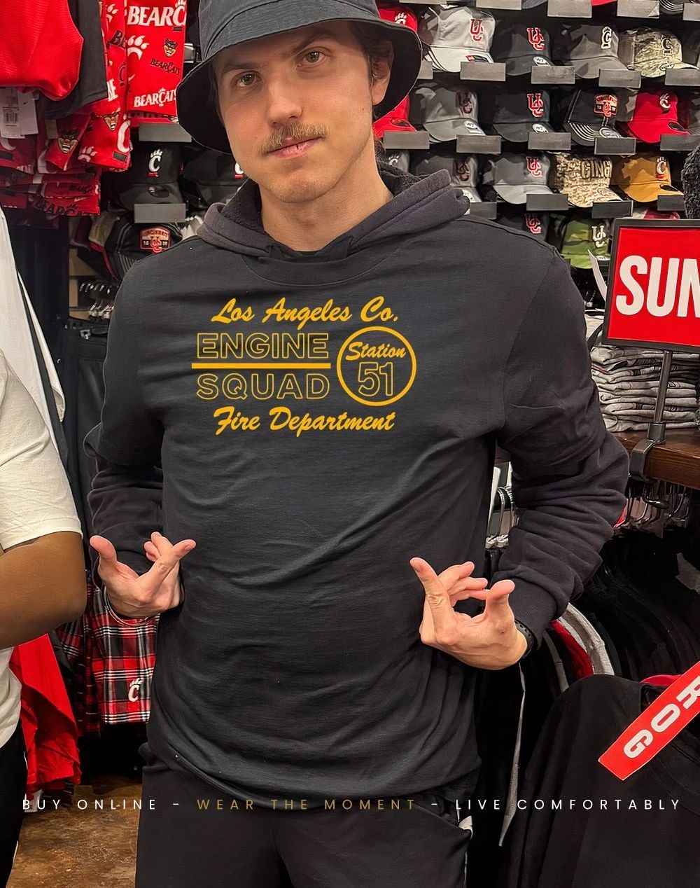 Los Angeles Co. Station 51 engine squad Fire Department shirt