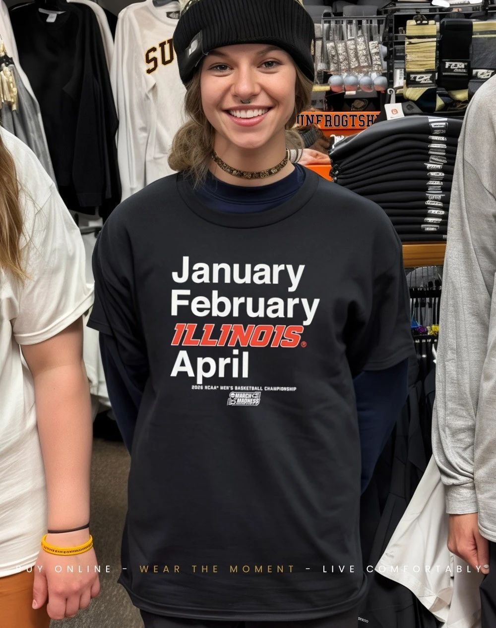 Illinois Fighting Illini MBB 2026 March Madness Month January February Illinois April shirt