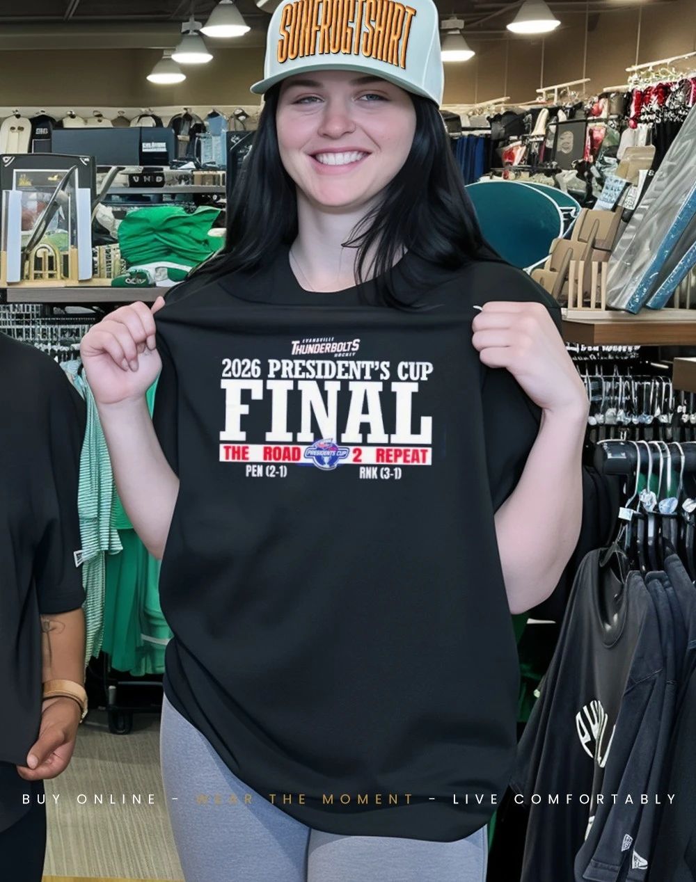 Evansville Thunderbolts 2026 President’s Cup Final The Road 2 Repeat shirt