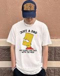 Simpsons just a dad who always came back with the milk shirt