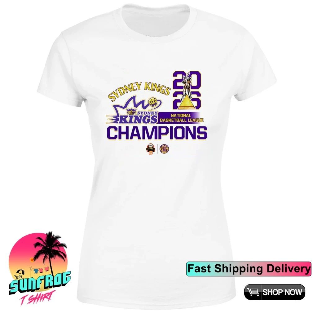 Sydney Kings 2026 National Basketball League Champions trophy shirt