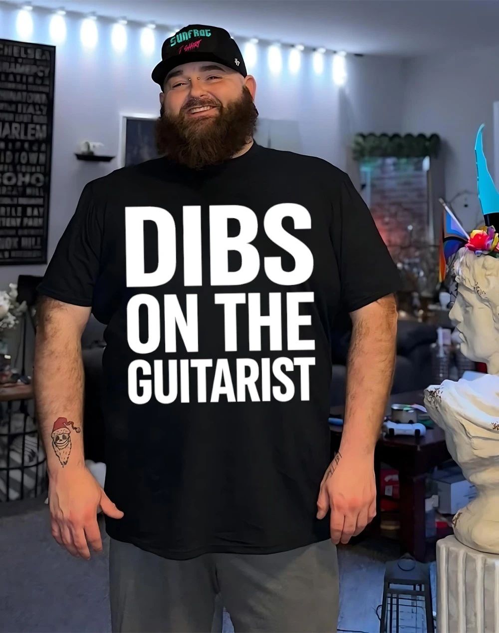 Dibs on the guitarist humor shirt