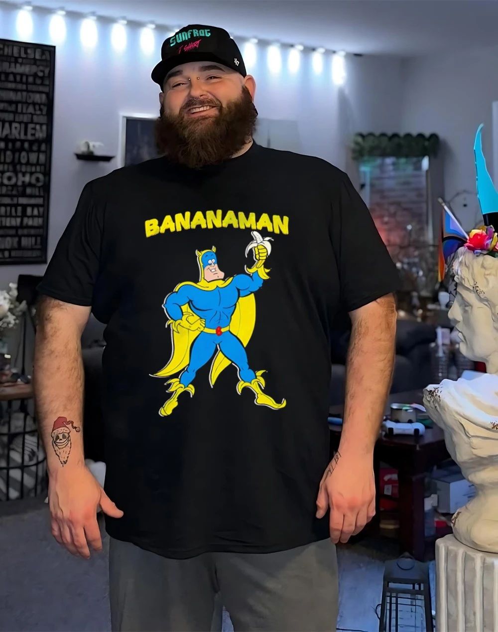 Bananaman Banana cartoon shirt