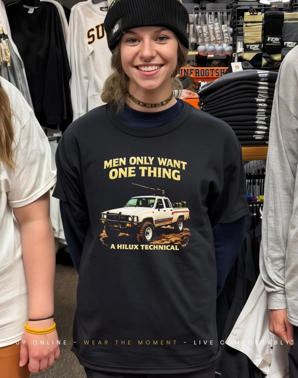 Men only want a hilux technical shirt