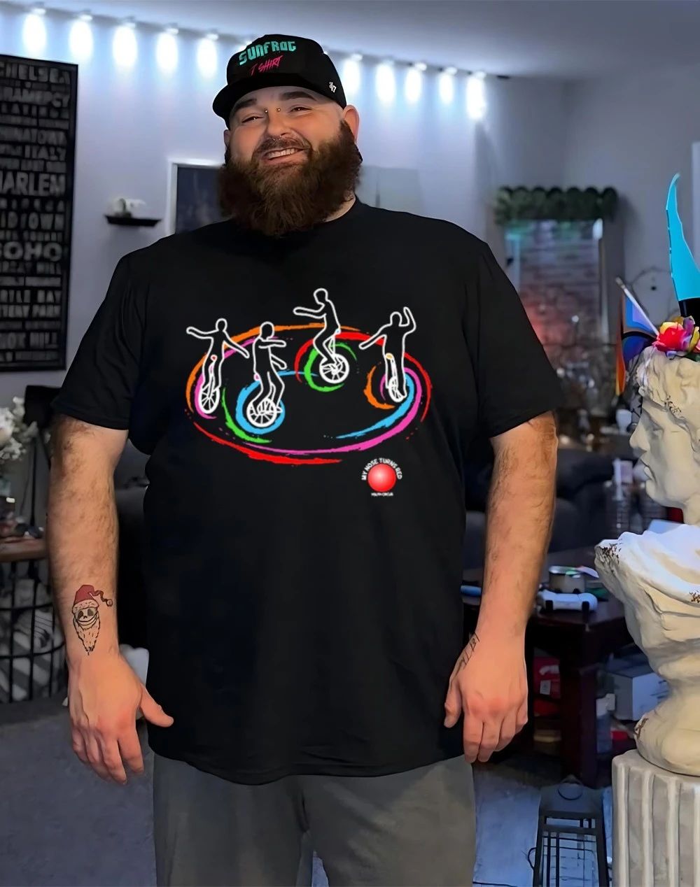 My Nose Turns Red Unicycle shirt