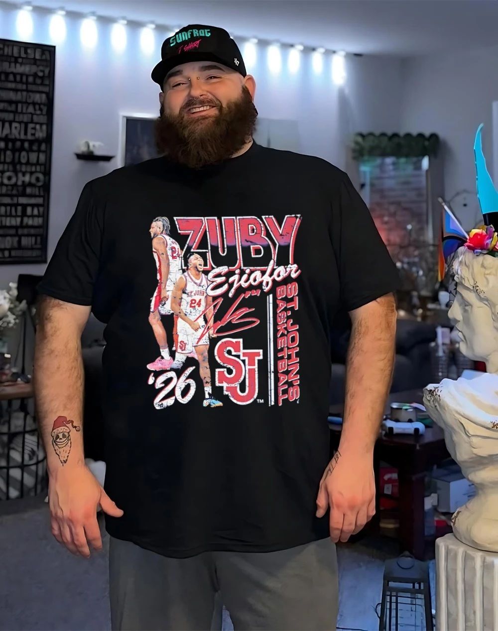 Zuby Ejiofor St. John’s Red Storm 90s shirt