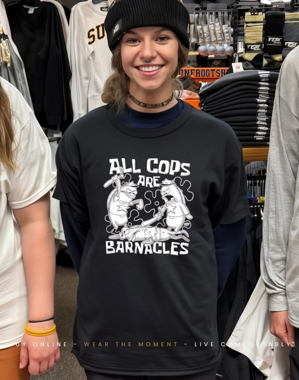 All Cops Are Barnacles cartoon shirt