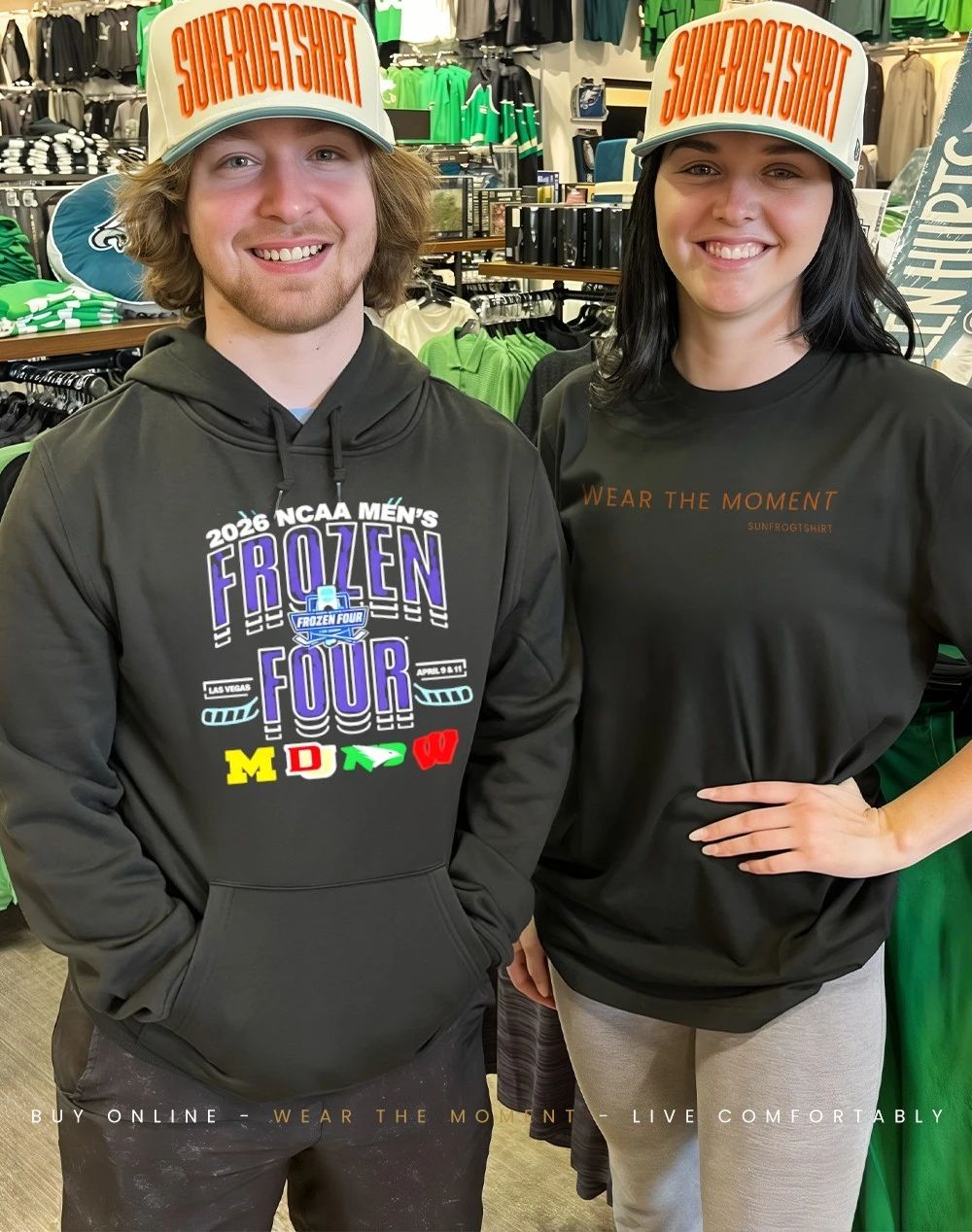 2026 NCAA Frozen Four Las Vegas Teams Matchup Logo shirt