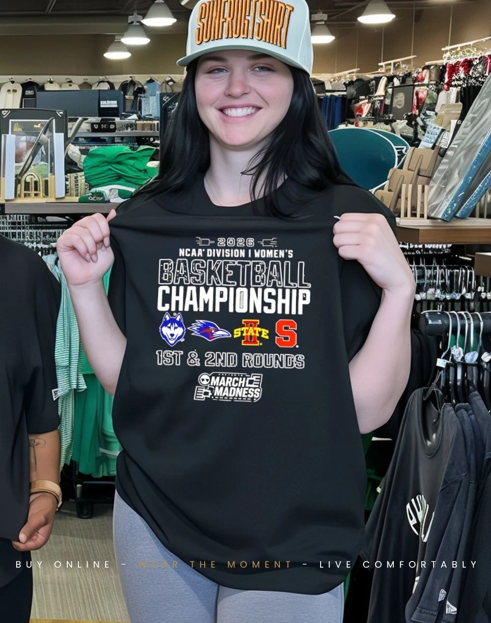 Four Teams 2026 NCAA DI Women’s Basketball Championship 1st and 2nd Rounds Storrs Ct March Madness shirt