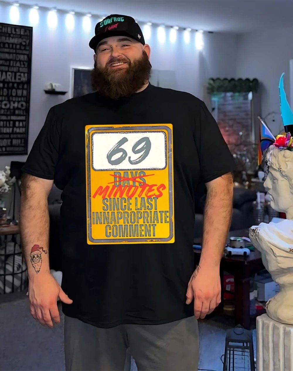 69 Minutes since last inappropriate comment shirt