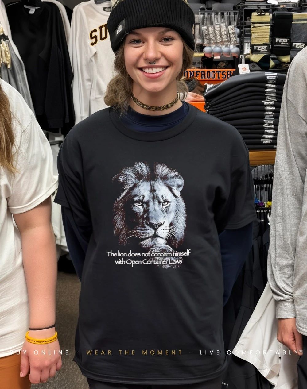 The lion does not concern himself with open container laws humor shirt