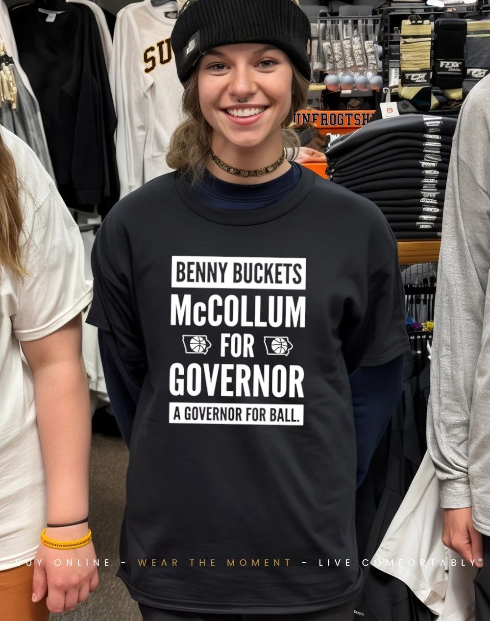 Benny Buckets McCollum For Governor a governor for ball shirt