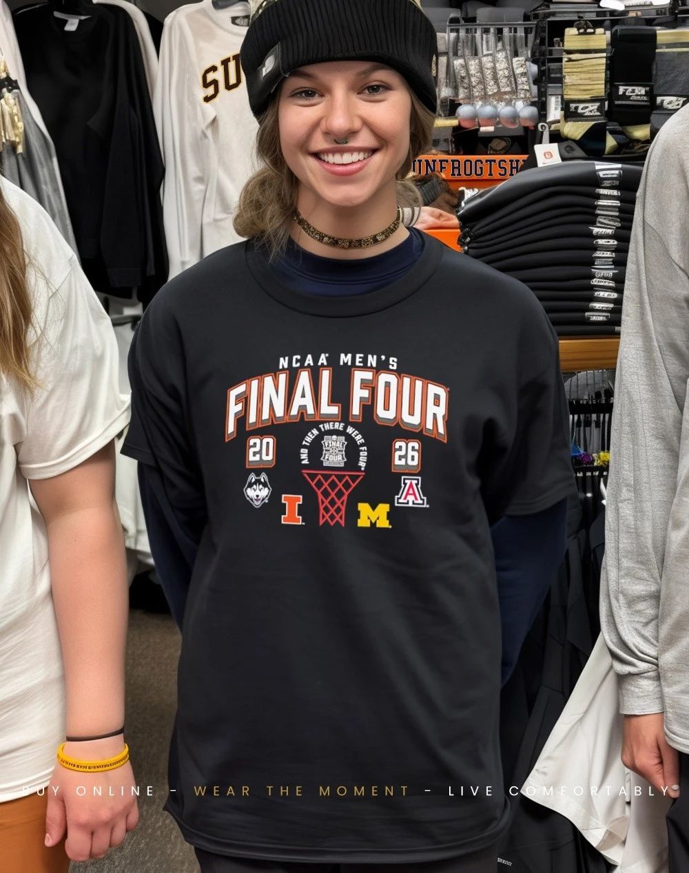 NCAA Men’s Final Four 2026 and then there were 4 March Madness shirt