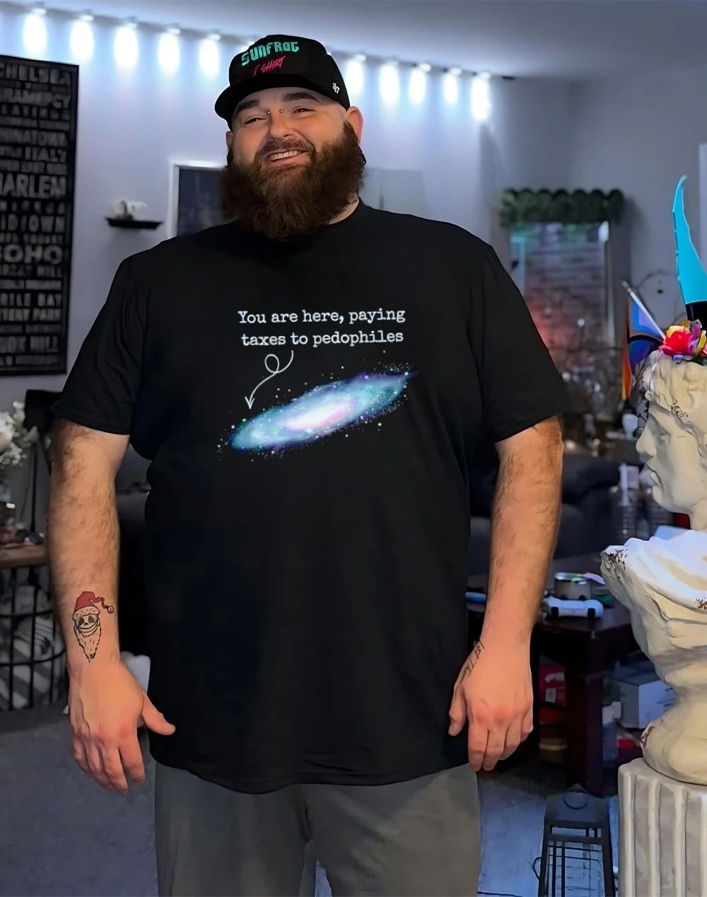 You are here paying taxes to pedophiles Galaxy ’26 shirt