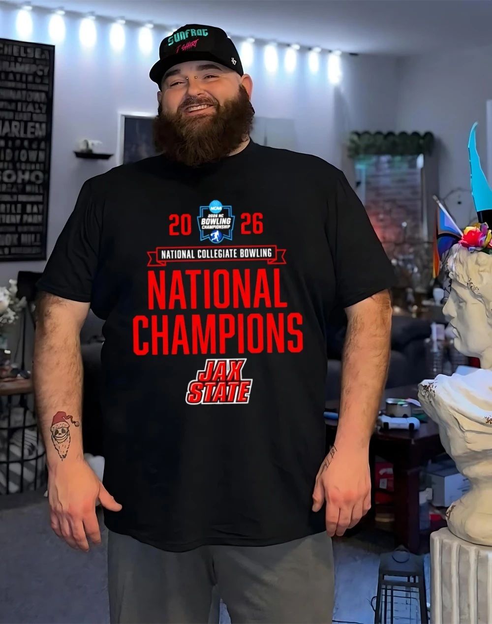 Jacksonville State Gamecocks 2026 NCAA Bowling National Champions logo shirt