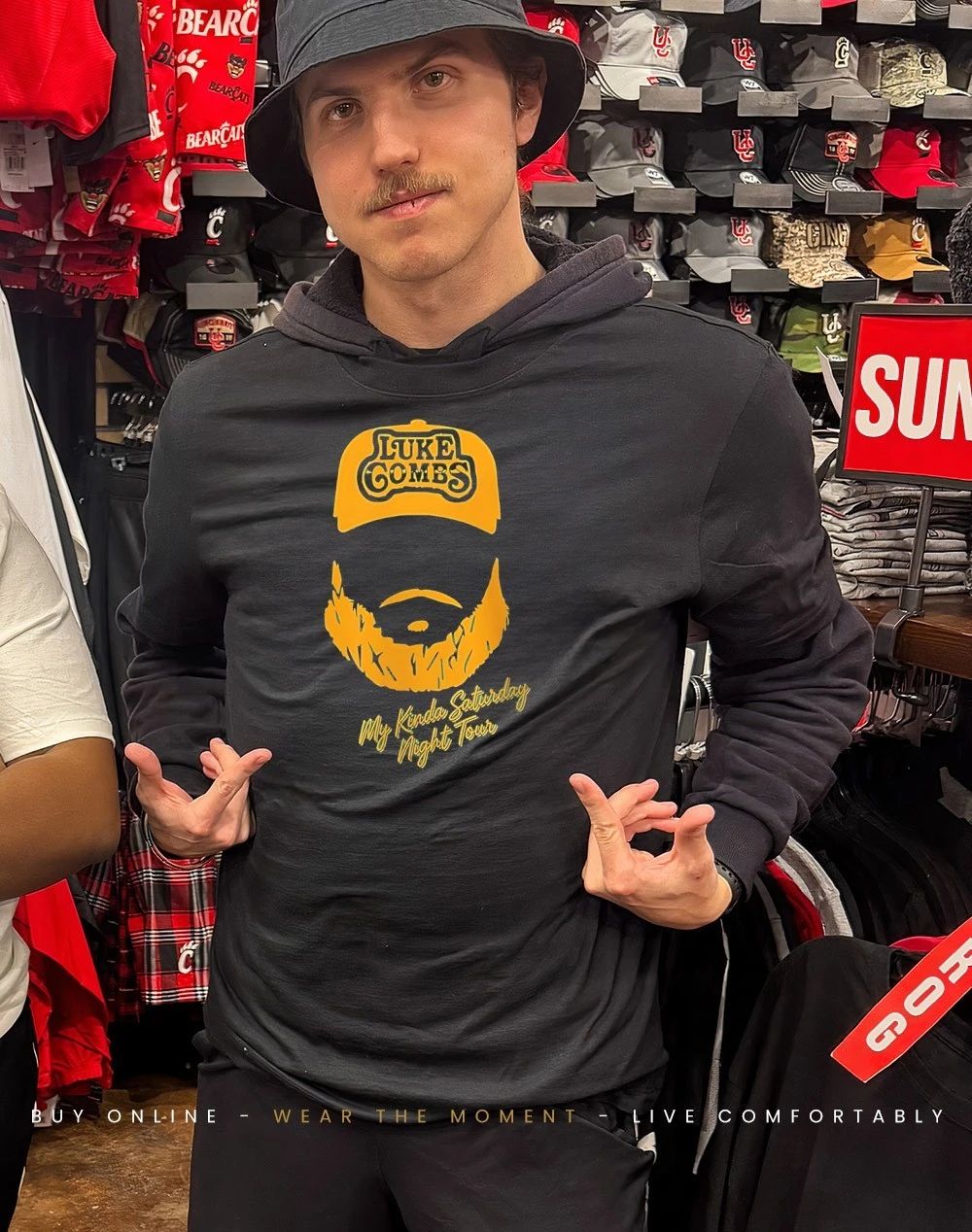 Green Bay Packers x Luke Combs My Kinda Saturday Night Tour 2026 graphic shirt