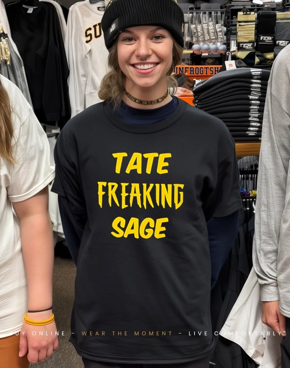 Tate Freaking Sage graphic shirt
