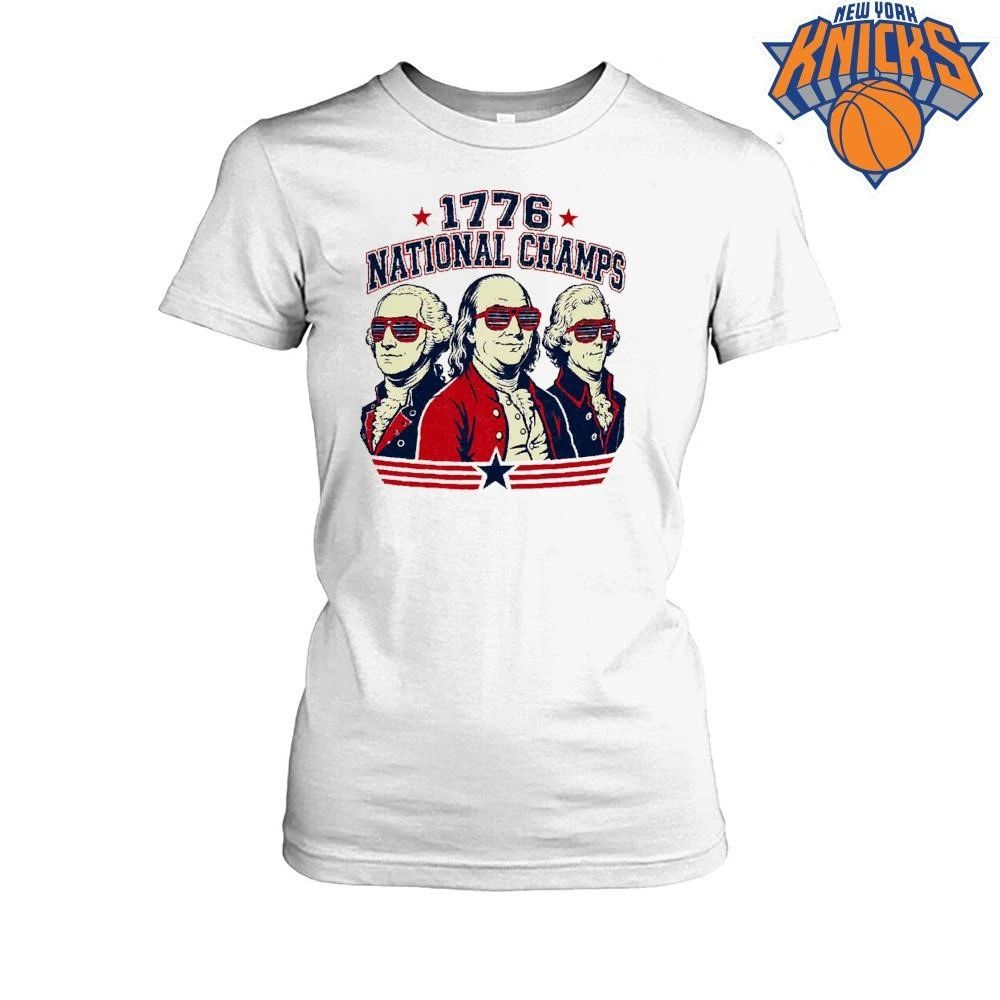 1776 National Champs Founding Fathers Sunglasses Vintage Patriotic Happy 4th of July Independence Day Shirt