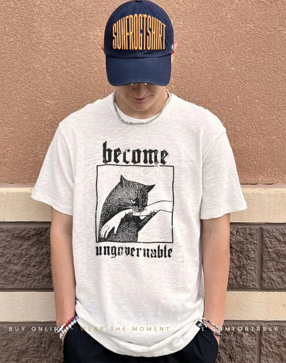 Become ungovernable cat funny shirt