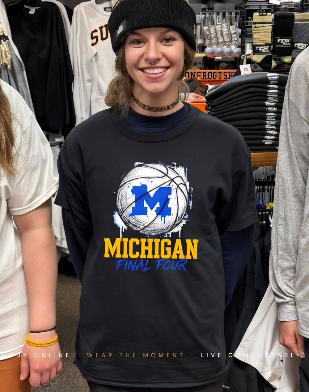Michigan Wolverines 2026 Final Four March Madness paint shirt