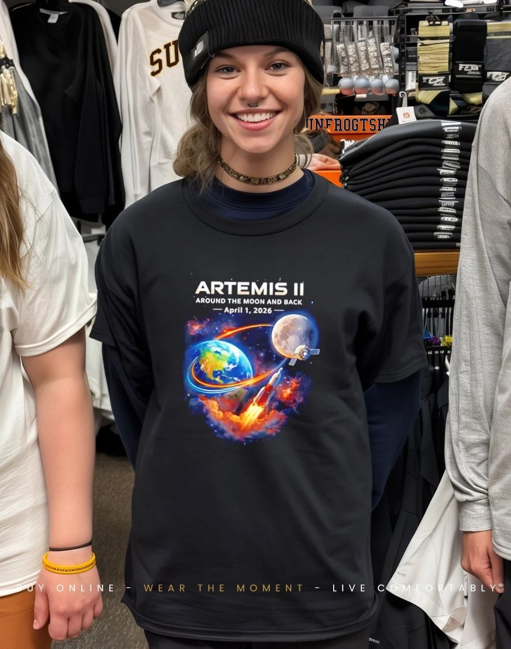 Artemis II Rocket Space Launch Back To The Moon Mission 2026 Shirt
