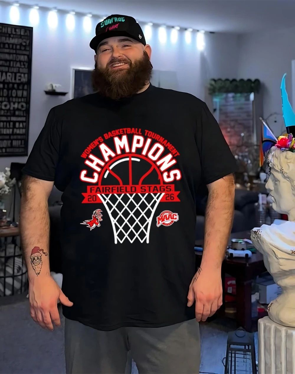 Fairfield Stags 2026 MAAC Women’s Basketball Tournament Champions shirt
