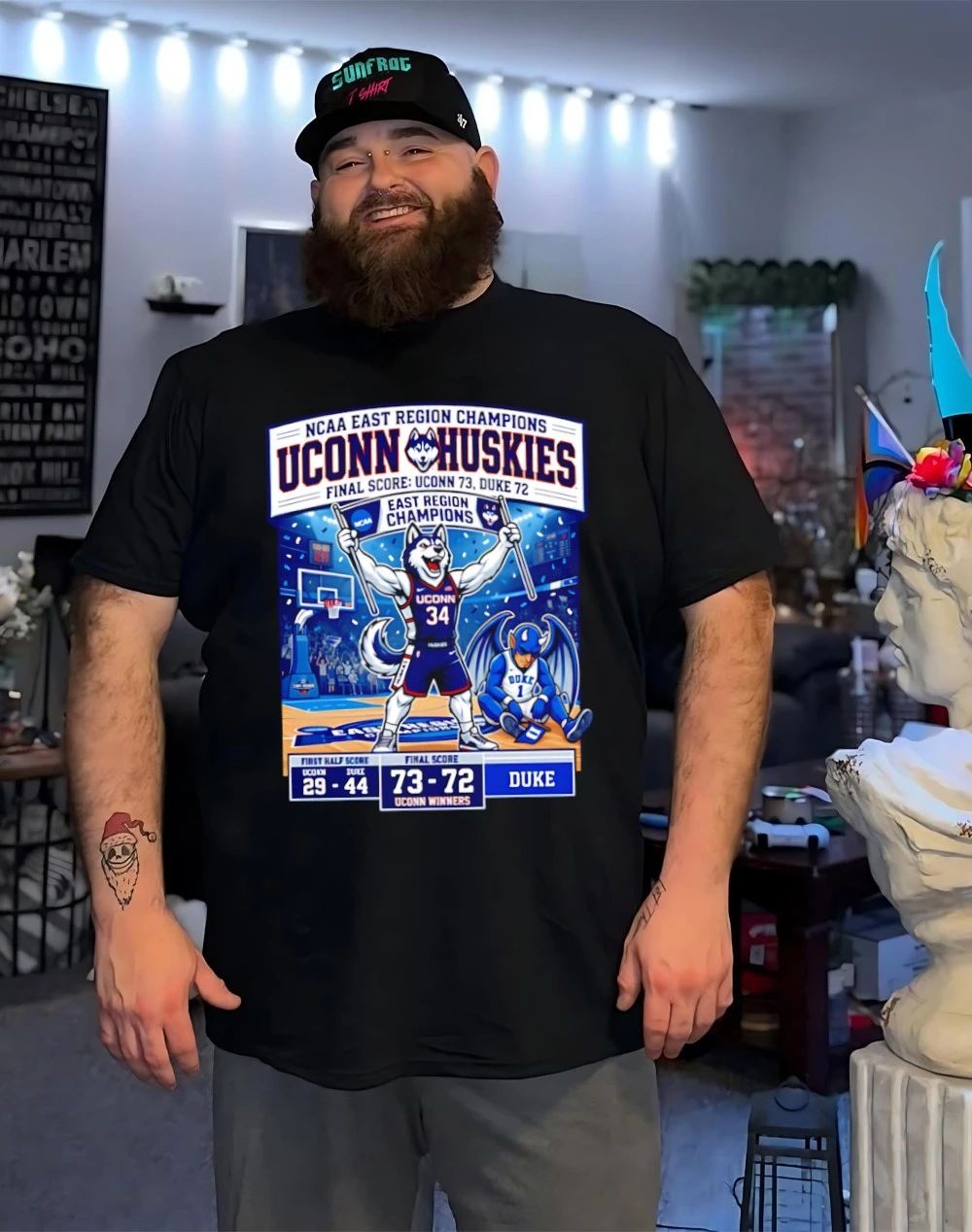Uconn Huskies Final Four 2026 Men’s March Madness Basketball mascot shirt