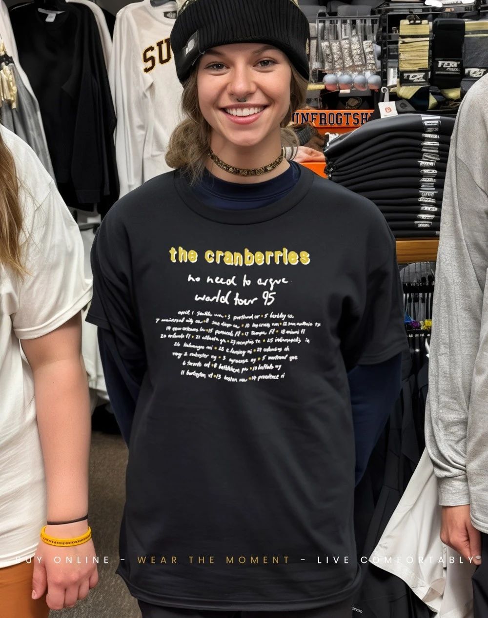 The Cranberries no need to argue World Tour shirt