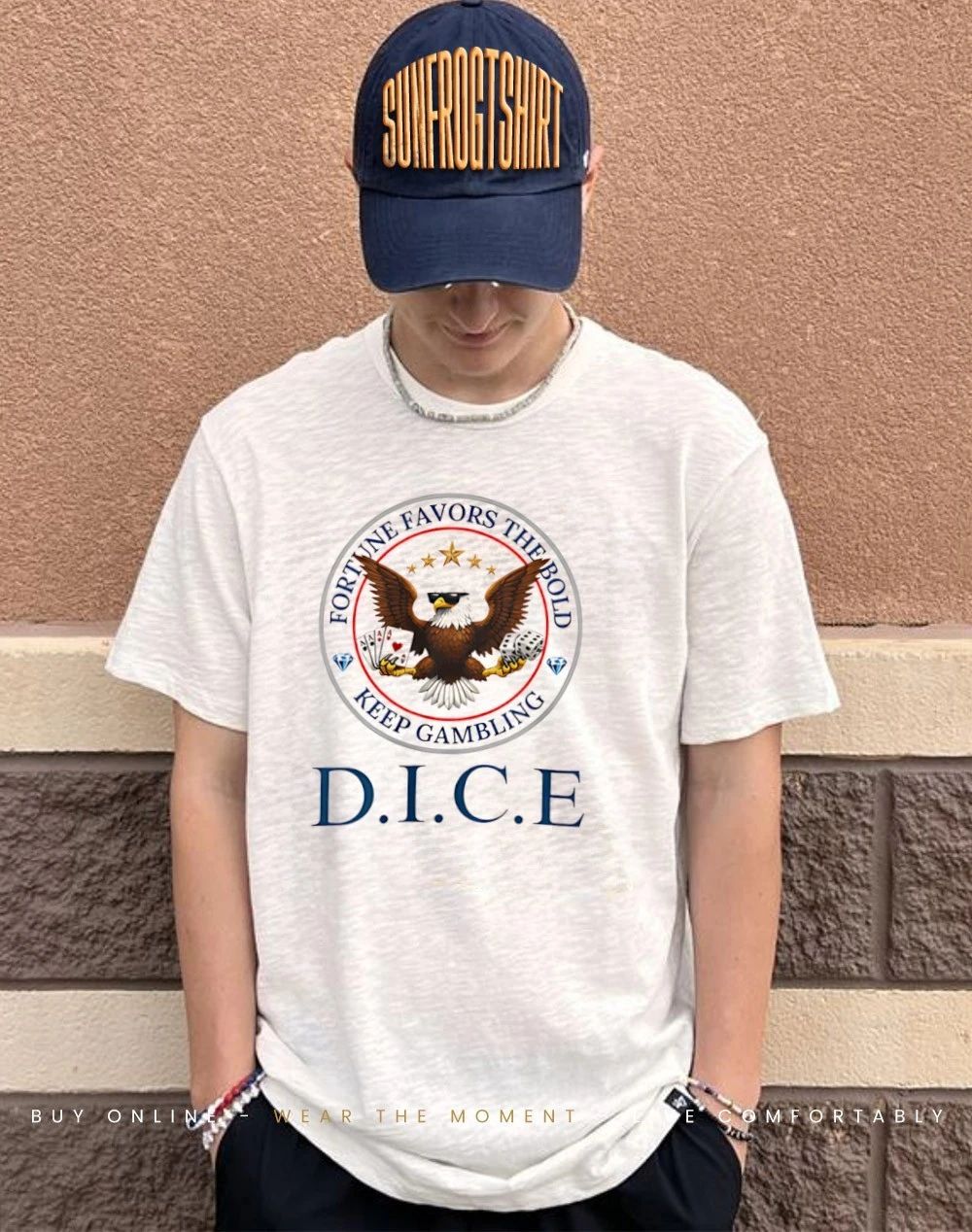 D.I.C.E Emblem Fortune Favors The Bold Keep Gambling shirt