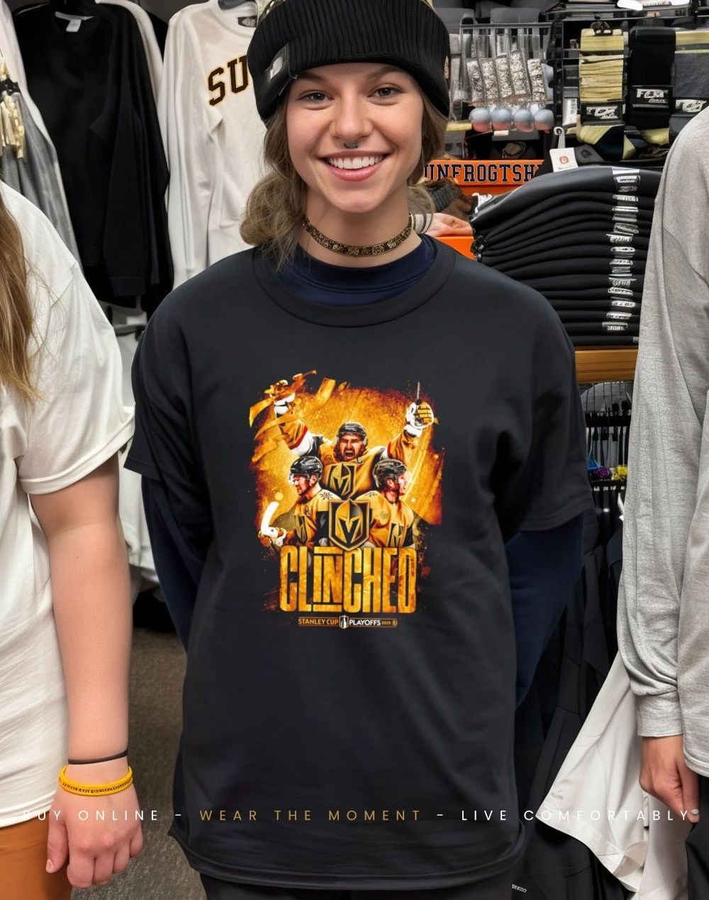 Vegas Golden Knights Clinched Stanley Cup Playoffs 2026 graphic shirt