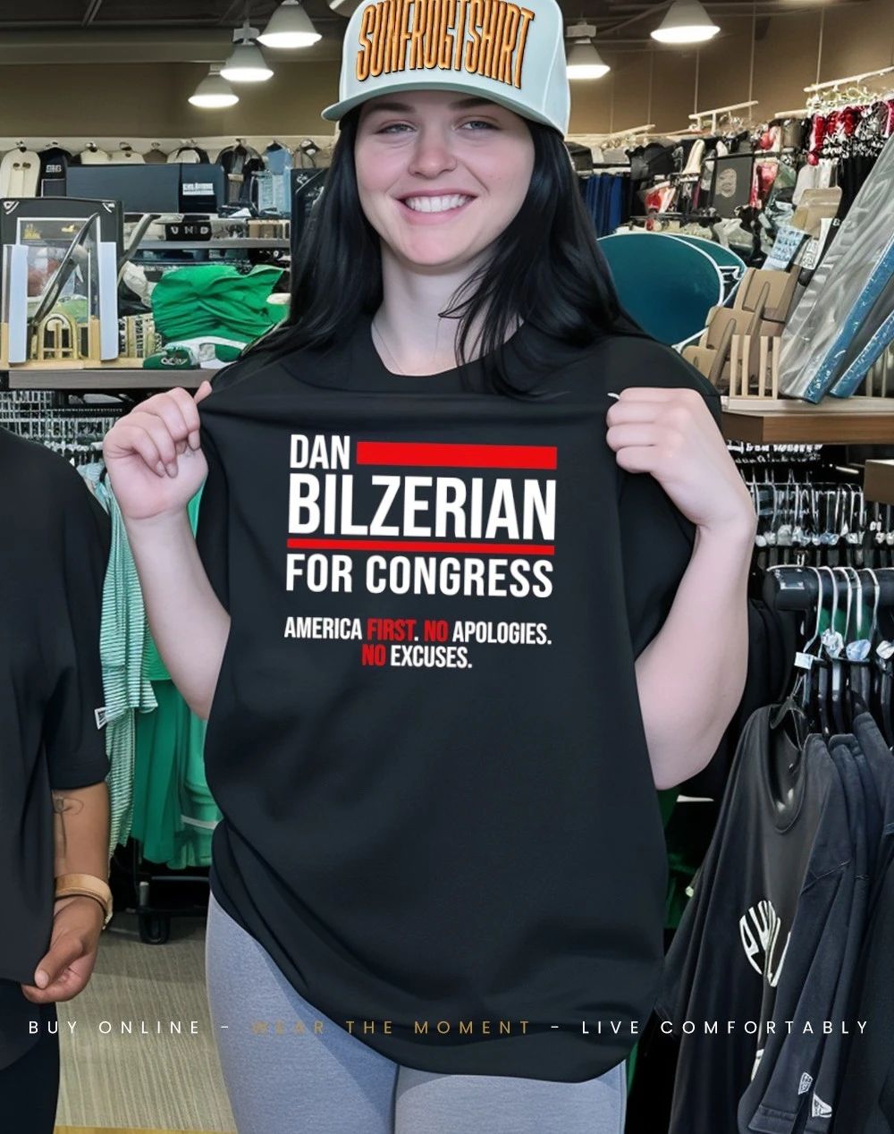 Dan Bilzerian for Congress America first no apologies no excuses 2026 Campaign shirt