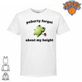 Puberty Forgot About My Height Sad Frog Drinking Coffee Funny Meme Shirt