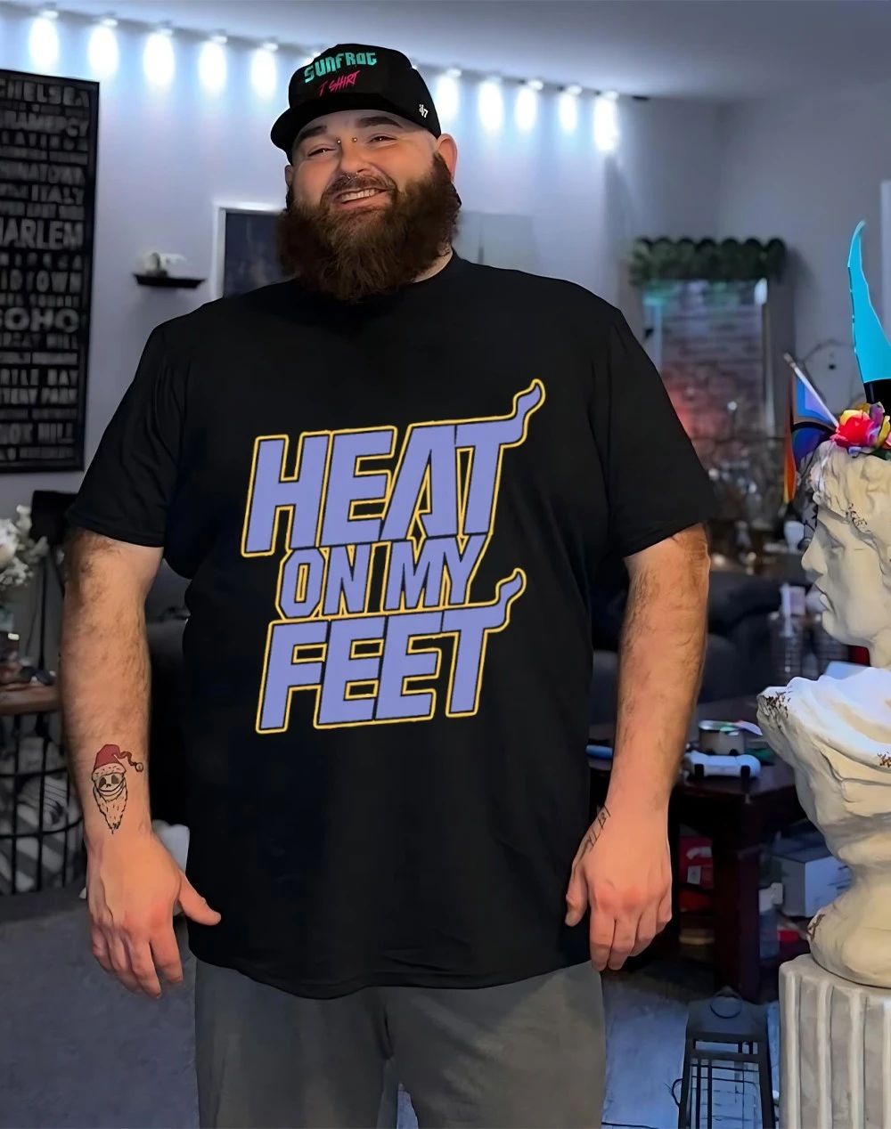 Heart on my feet shirt