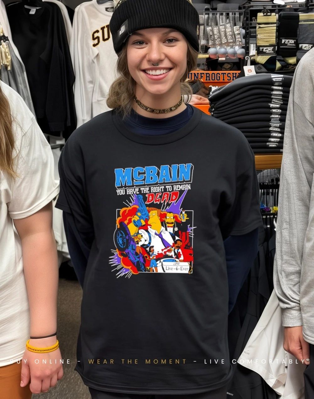 McBain you have the right to remain dead Simpsons shirt