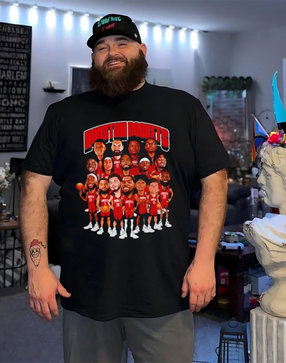 Houston Rockets 2026 Playoffs Caricatures shirt