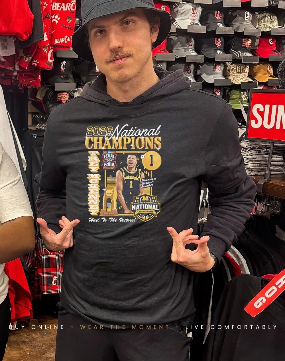 Trey McKenney 2026 Michigan Men’s Basketball National Champions hail to the victors shirt