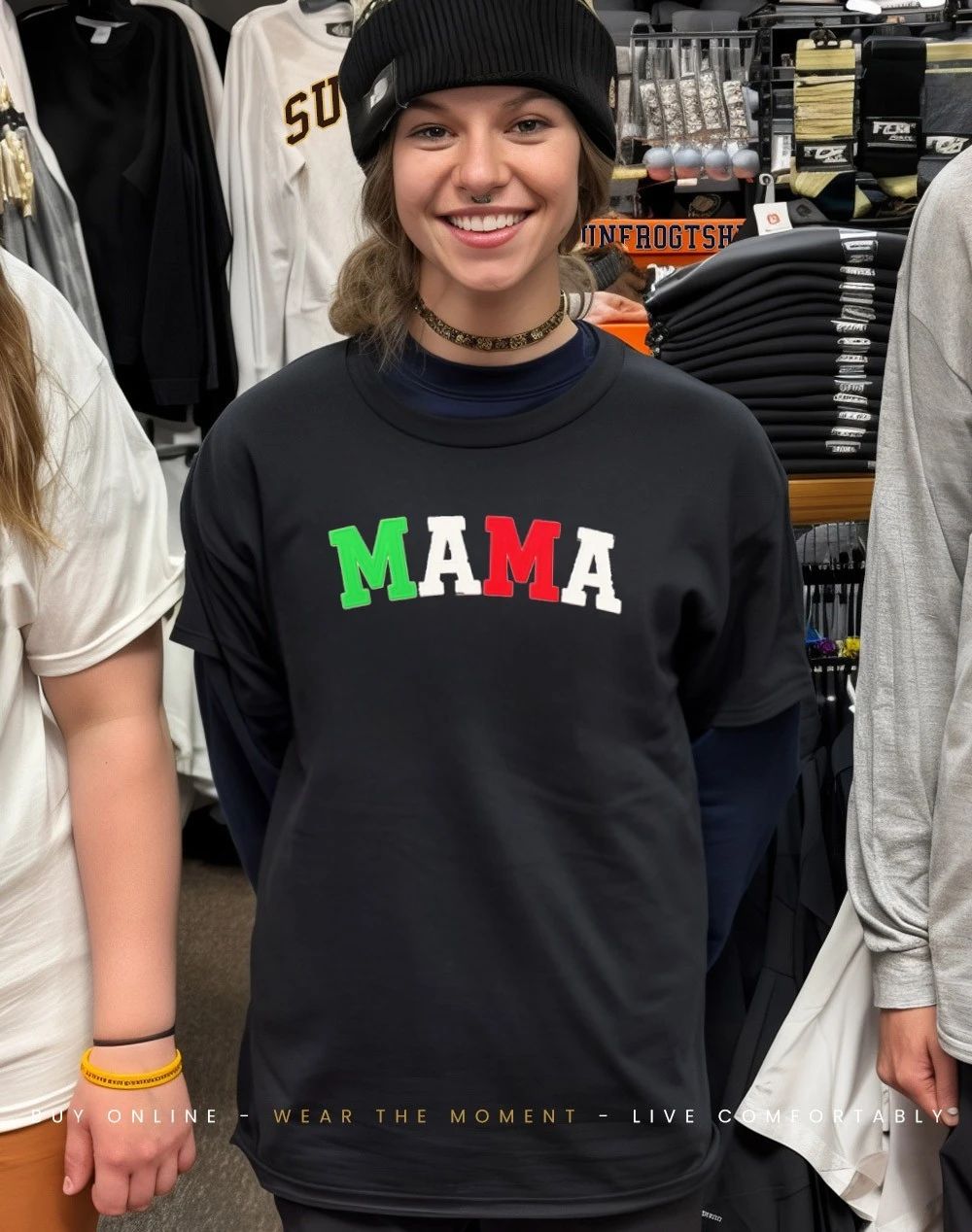 Italian Mama text shirt