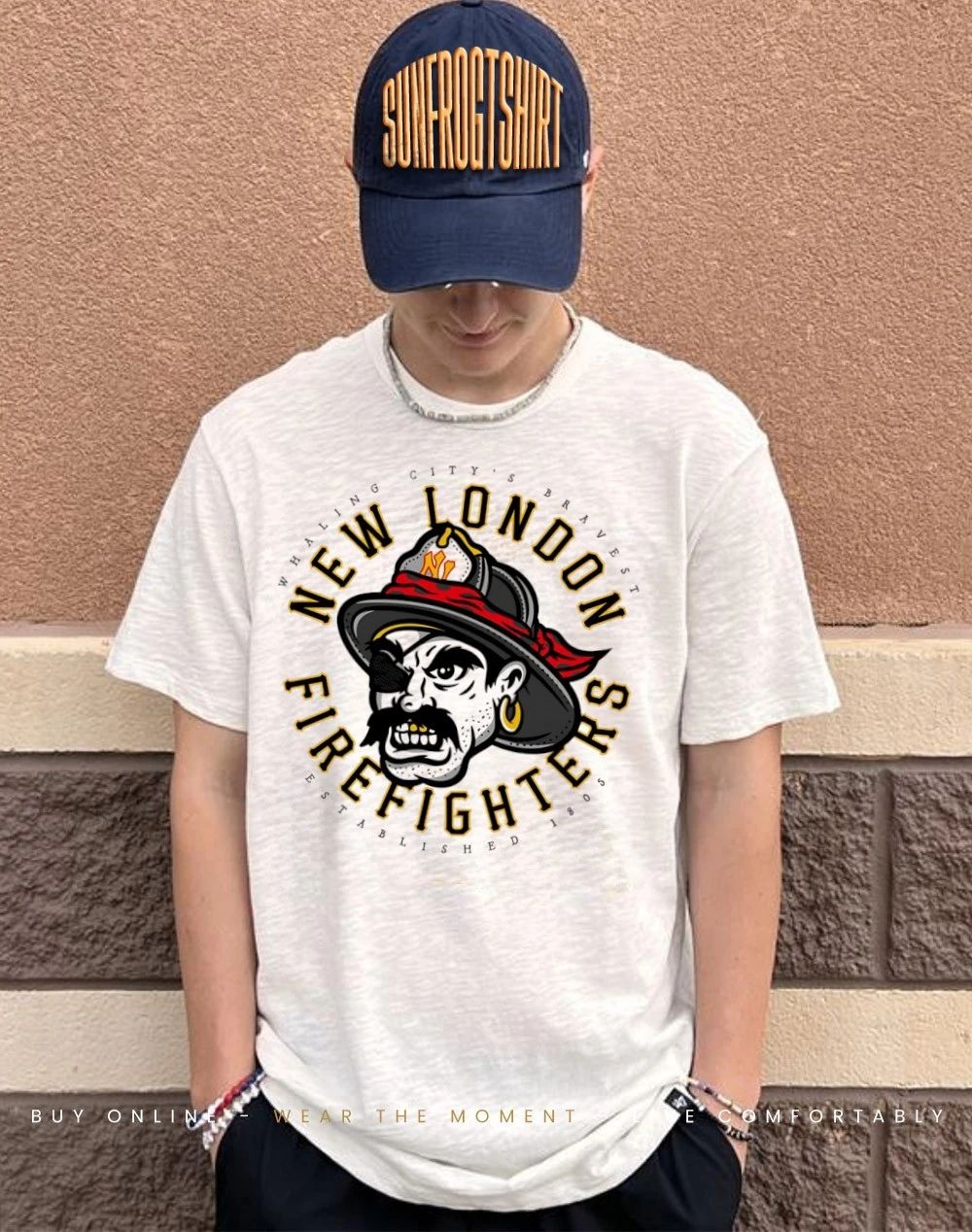 New London Firefighters Pirate whaling city’s bravest est 1805 shirt