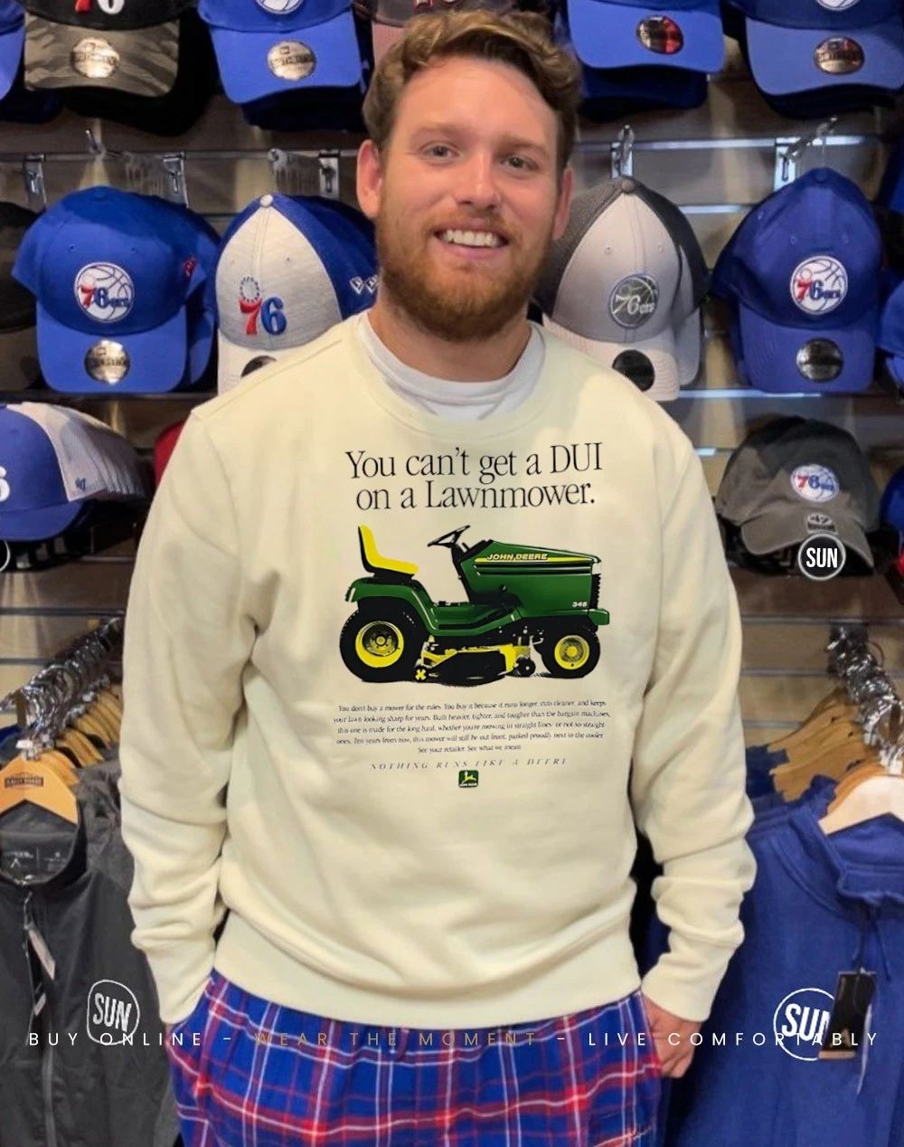 You can’t get a DUI on a lawnmower nothing run like a Deere shirt