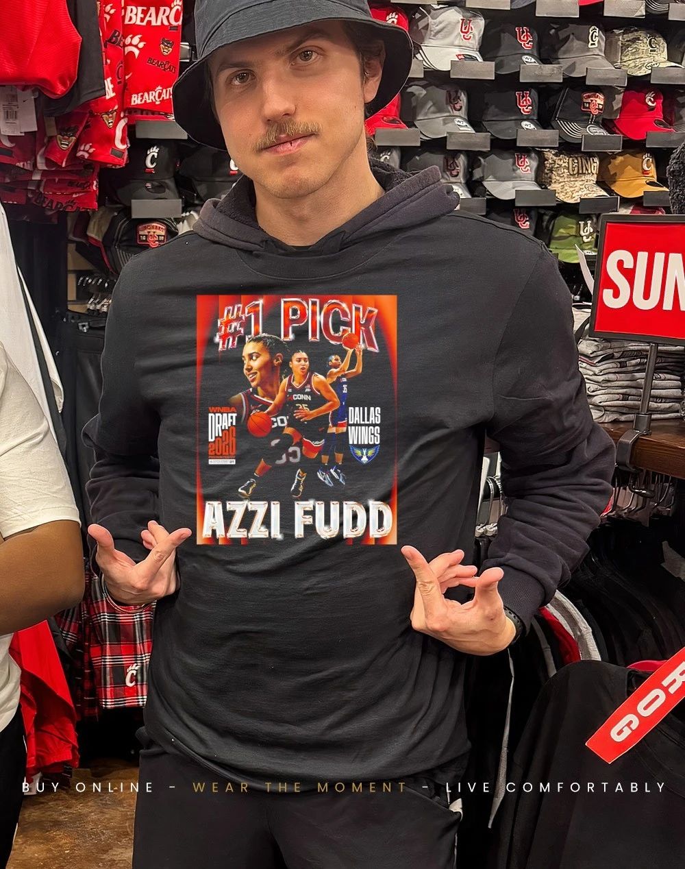 Azzi Fudd #1 pick Dallas Wings 2026 WNBA Draft shirt
