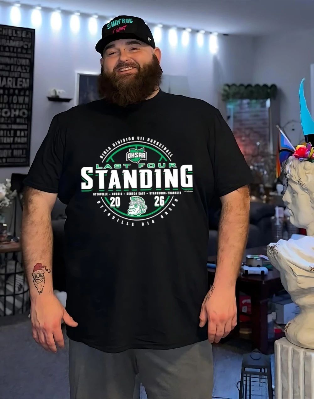 2026 OHSAA Girls Basketball D7 Last Four Standing Ottoville Big Green shirt