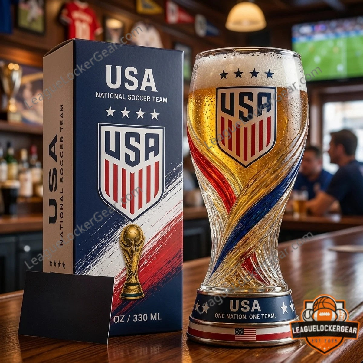 USA World Cup 2026 Trophy Beer Glass