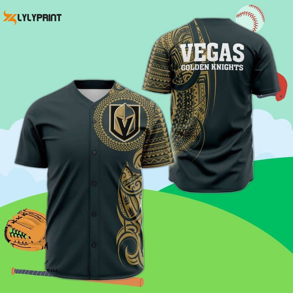Vegas Golden Knights Baseball Jersey Custom For Fans BJ0123 - lylyprint.com