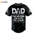 Viking Dad The Heathen The Myth The Legend Custom Baseball Jersey For Men Women, Gift For Baseball Fans - lylyprint.com